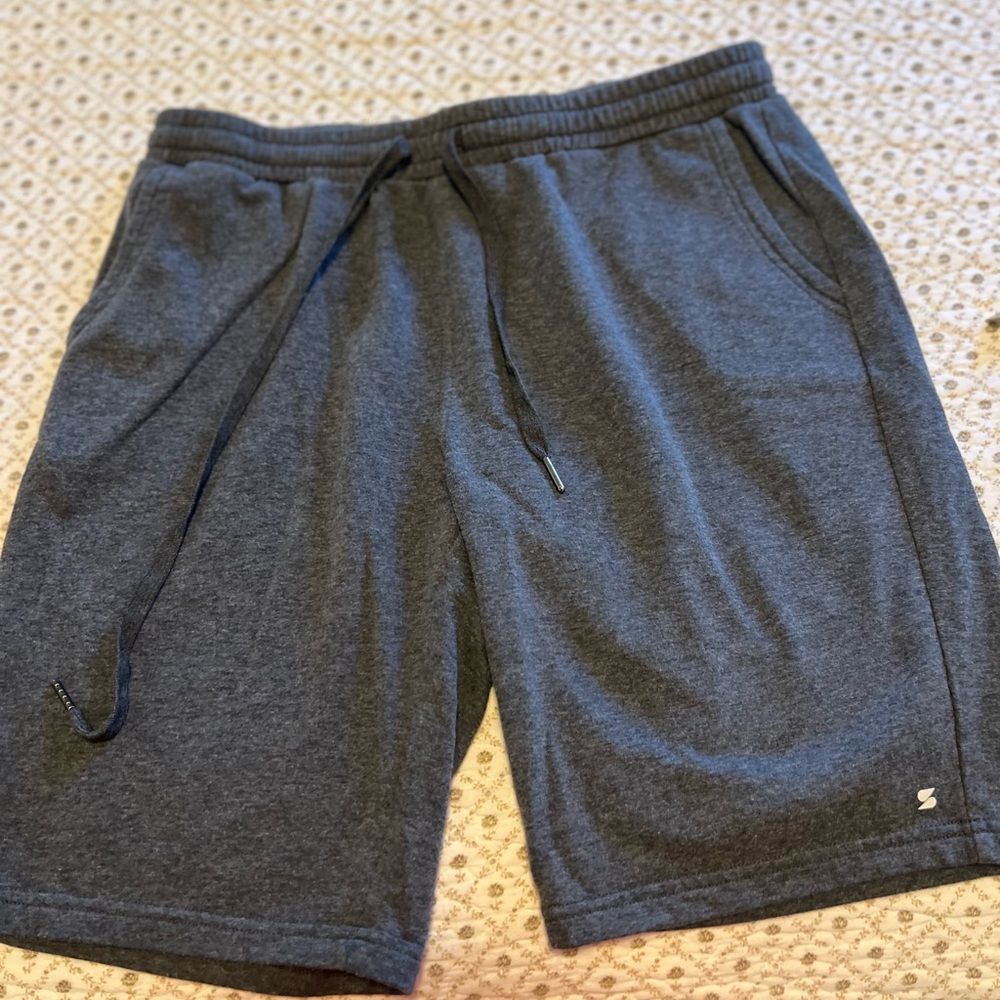 Gray Bermuda Shorts with Adjustable Waistband